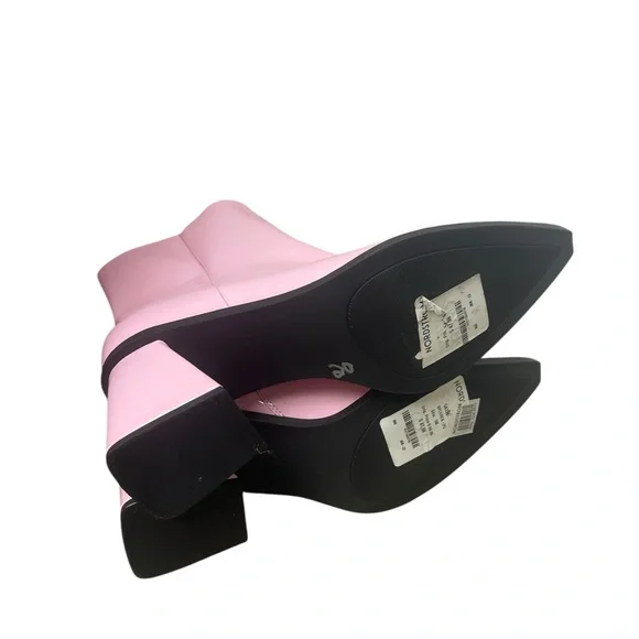 Pink patent leather ankle boots size 9 - Picture 4 of 4